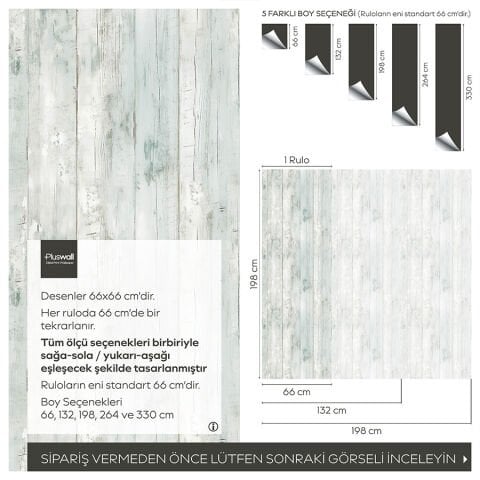 Vintage Eskitilmiş Ahşap Tasarım Kendinden Yapışkanlı Duvar Kağıdı, Rustik Ahşap Desenli Duvar Kağıdı