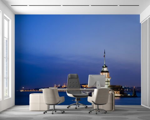 Kız Kulesi Üsküdar Salon Ofis Cafe Duvar Kağıdı