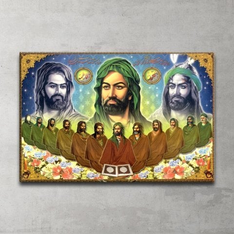 12 İmamlar Kanvas Tablo 54x83 Cm.