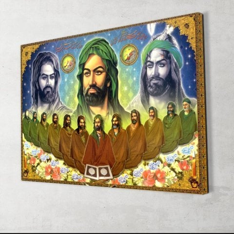 12 İmamlar Kanvas Tablo 54x83 Cm.