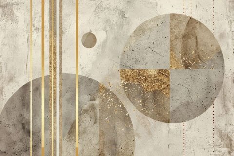 Modern Soyut Duvar Kağıdı, Banyo Duvar Kağıdı, Lüks Geometrik Sanat Dekorasyonu