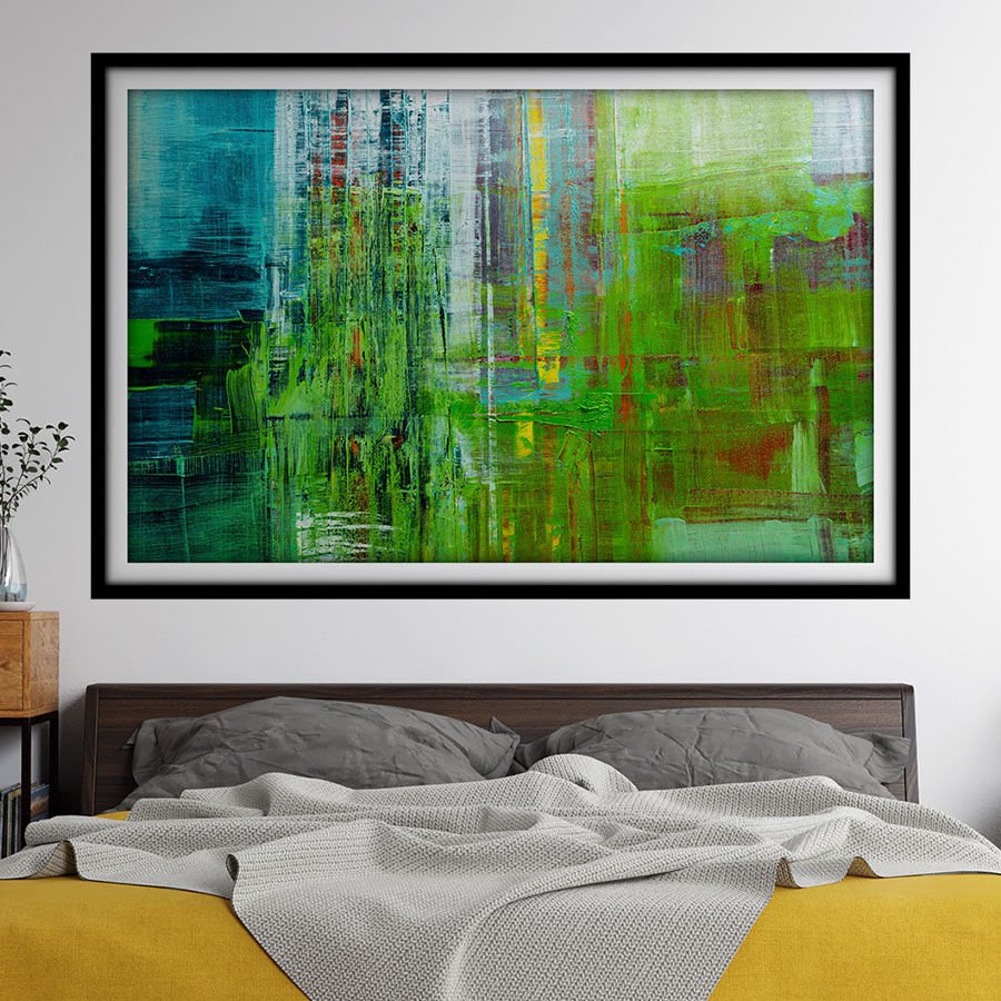 Soyut Kendinden Yapışkanlı Poster Duvar Kanvası