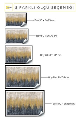 Soyut Kendinden Yapışkanlı Poster Duvar Kanvası