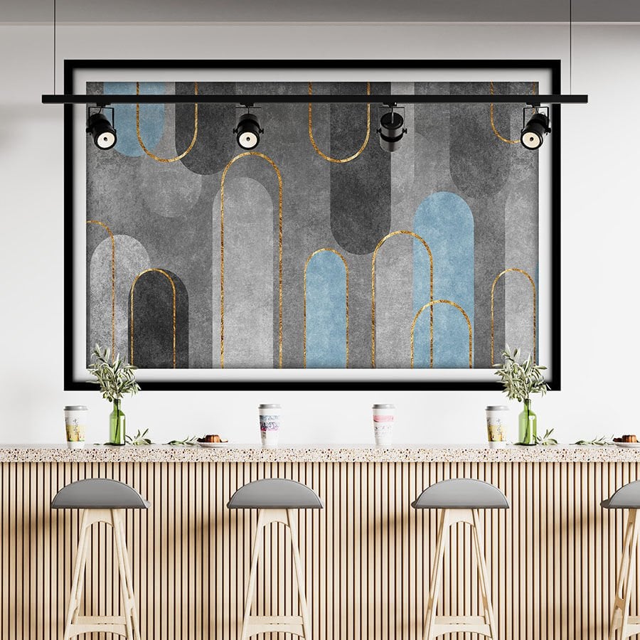 Soyut Kendinden Yapışkanlı Poster Duvar Kanvası