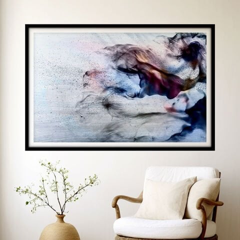 Soyut Kendinden Yapışkanlı 3D Poster Duvar Kanvası