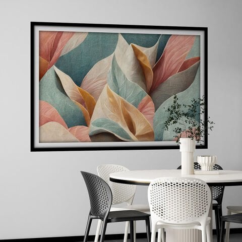 Soyut Kendinden Yapışkanlı 3D Poster Duvar Kanvası