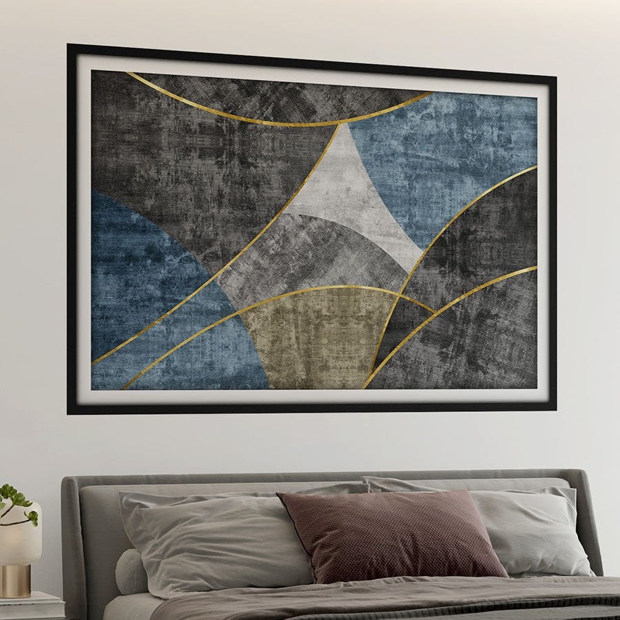 Soyut Kendinden Yapışkanlı 3D Poster Duvar Kanvası