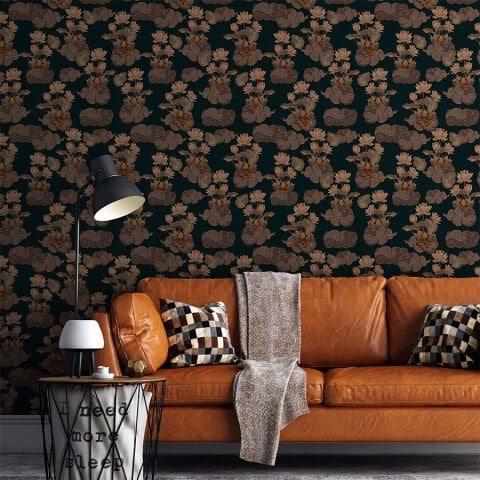 Eski Thai Kültürü Duvar Kağıdı, Kendinden Yapışkanlı Çok Amaçlı PVC Folyo, DIY Duvar Kağıdı