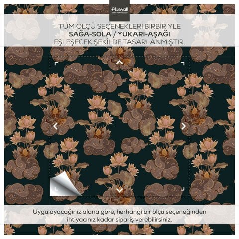 Eski Thai Kültürü Duvar Kağıdı, Kendinden Yapışkanlı Çok Amaçlı PVC Folyo, DIY Duvar Kağıdı