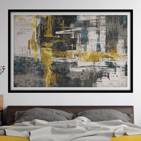 Soyut Kendinden Yapışkanlı 3D Poster Duvar Kanvası