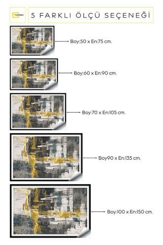 Soyut Kendinden Yapışkanlı 3D Poster Duvar Kanvası