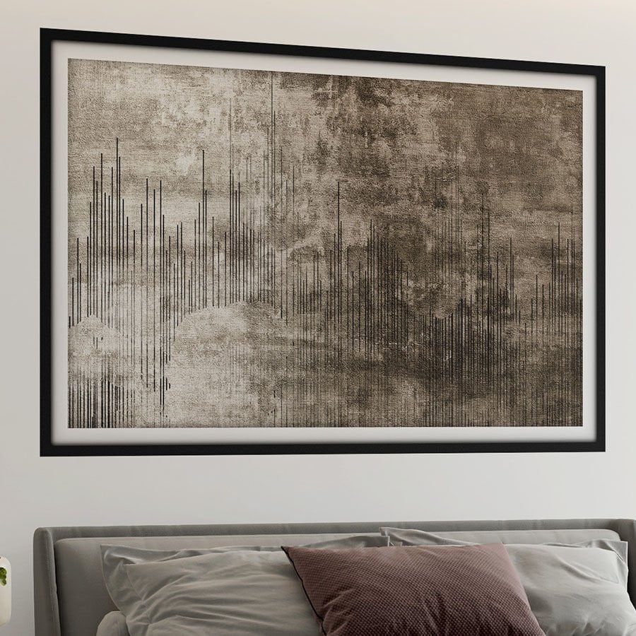 Soyut Kendinden Yapışkanlı 3D Poster Duvar Kanvası