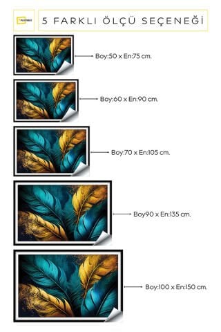 Soyut Kendinden Yapışkanlı 3D Poster Duvar Kanvası