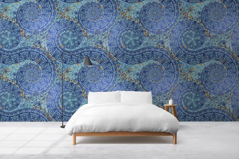 Osmanlı Tarzı Geometrik Şekiller Duvar Kağıdı