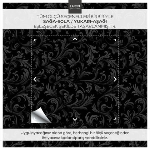 Barok Dönemi Kendinden Yapışkanlı Duvar Kağıdı,  Çok Amaçlı PVC Folyo, DIY Duvar Kağıdı