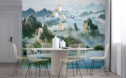 Doğa Manzarası Duvar Kağıdı, Asya Sanatı Duvar Kağıdı