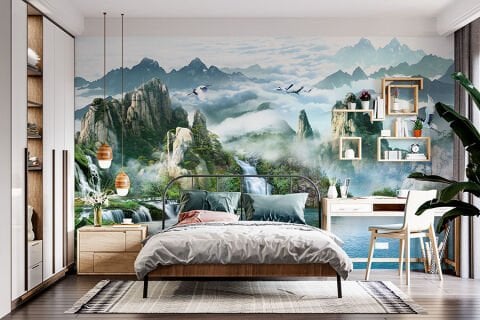 Doğa Manzarası Duvar Kağıdı, Asya Sanatı Duvar Kağıdı