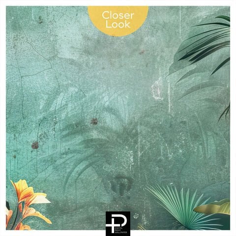 Antik Kalıntılar Tropikal Duvar Kağıdı, Grunge Botanik Duvar Kağıdı