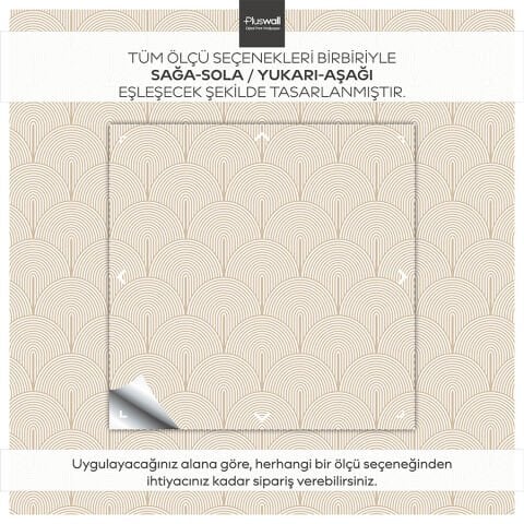 Minimalist Çizgi Sanatı Kendinden Yapışkanlı Duvar Kağıdı, Çok Amaçlı PVC Folyo