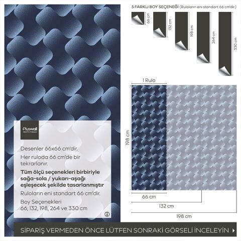 Dinamik 3D Efektli Dalgalar DIY Duvar Kağıdı, Kendinden Yapışkanlı Çok Amaçlı PVC Folyo