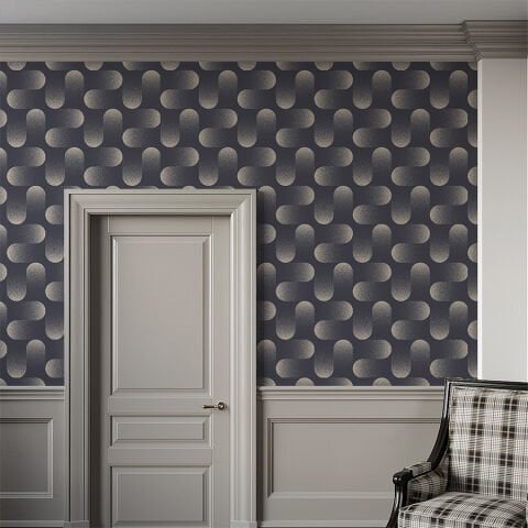 Nokta Sanatı Dinamik 3D Efektli DIY Duvar Kağıdı, Kendinden Yapışkanlı Çok Amaçlı PVC Folyo